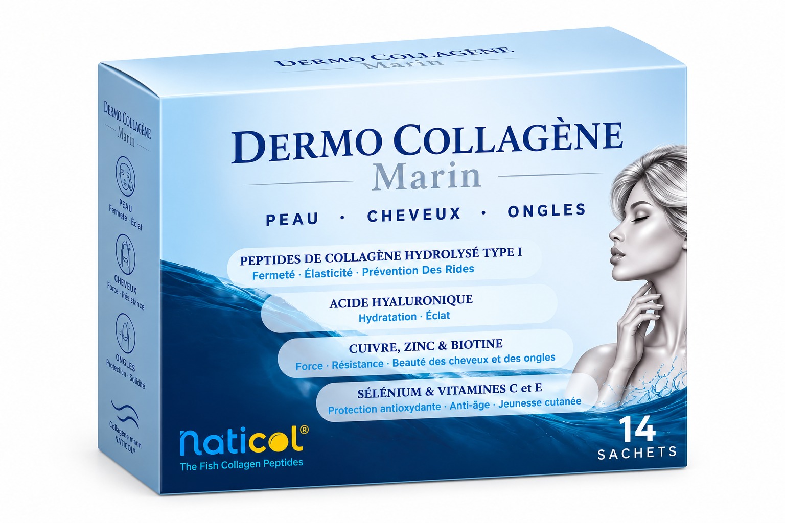 Boîte de Dermo Collagène Marin, 14 sachets